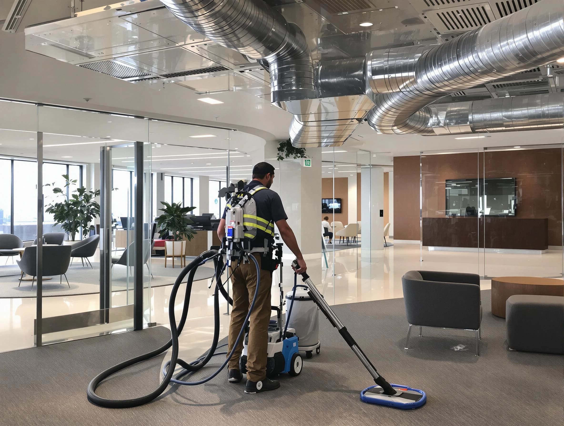 Commercial duct cleaning service by Nichols Hills Air Duct Cleaning in Nichols Hills
