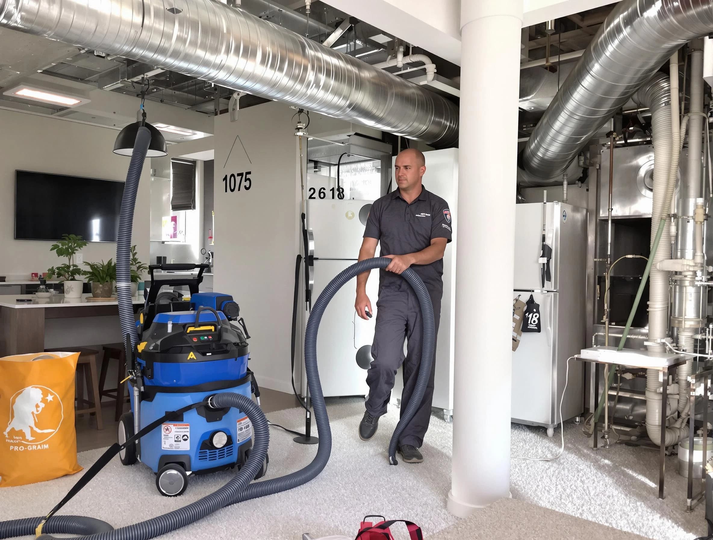 Nichols Hills Air Duct Cleaning expert performing detailed indoor duct cleaning for improved air quality in Nichols Hills