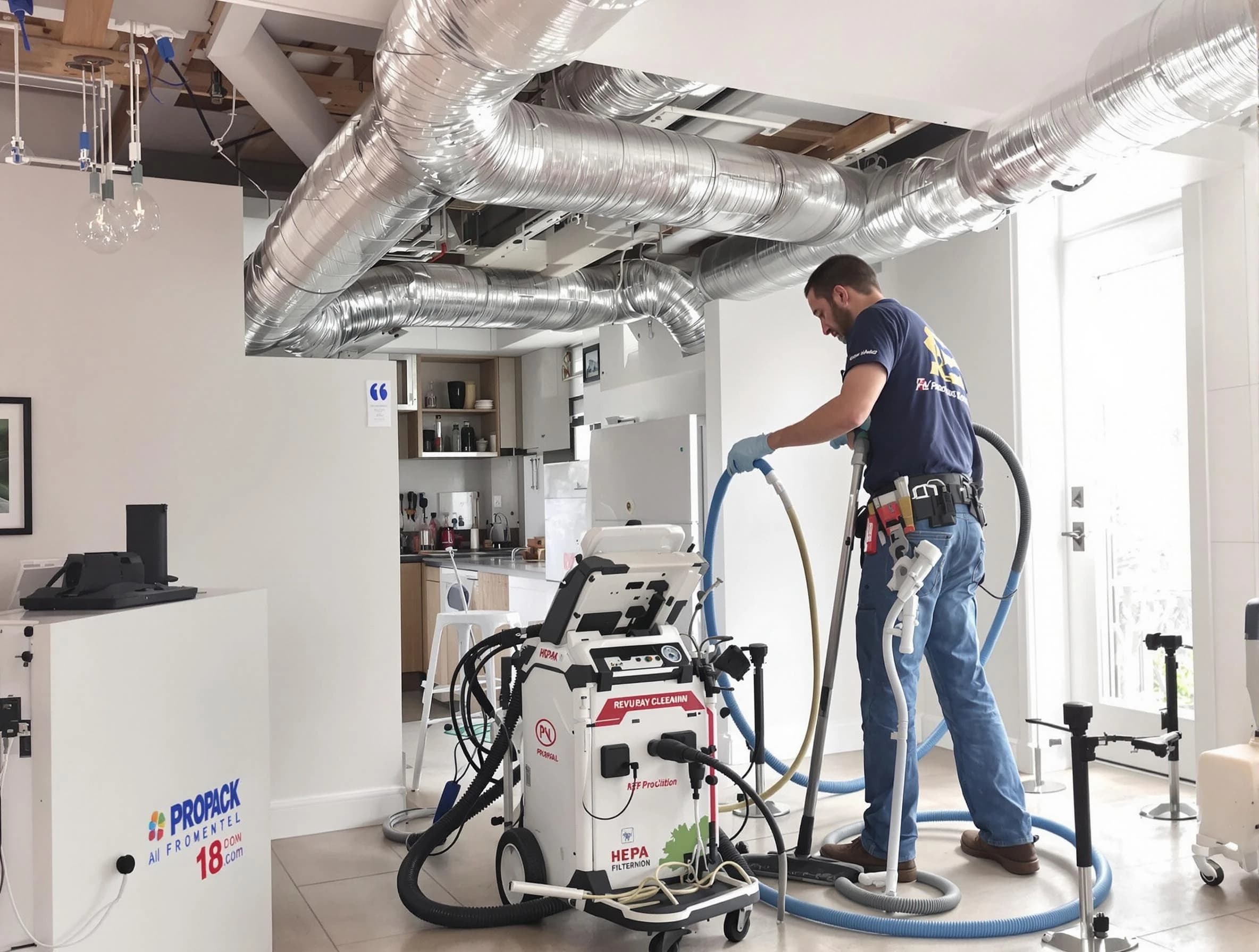 Nichols Hills Air Duct Cleaning technician performing advanced pure duct cleaning with specialized equipment in Nichols Hills