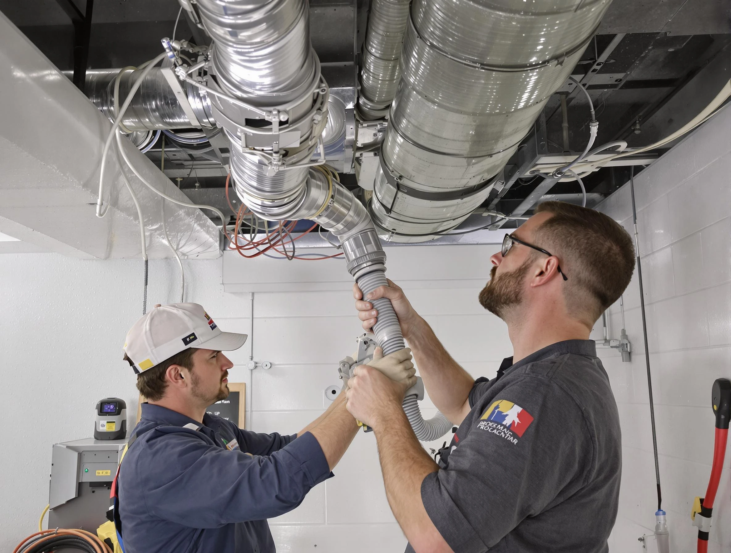 Nichols Hills Air Duct Cleaning technician performing thorough AC duct cleaning in Nichols Hills